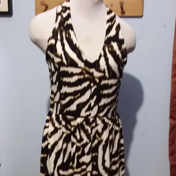 ANN TAYLOR ANIMAL PRINT DRESS - Picture 1 of 8